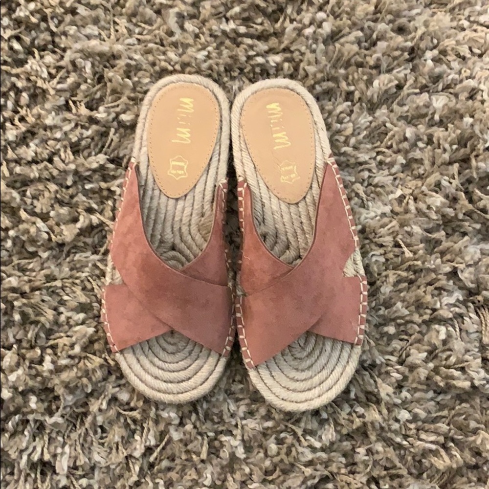Slide on sandals